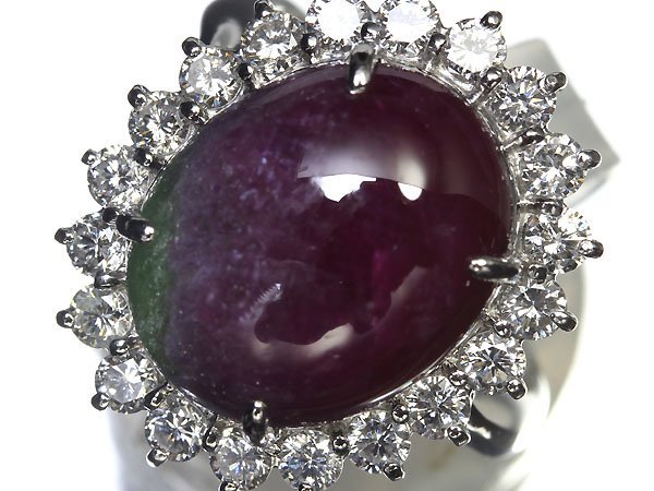 ZU7584SS【売り切り】新品【RK宝石】 天然ルビーインゾイサイト 特大9.75ct 極上ダイヤモンド 1.16ct Pt900 超高級リング ルビー タンザナ