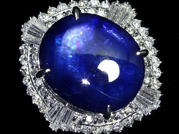 IML10878S【1円～】新品【RK宝石】≪Sapphire≫ 豪華! 天然サファイア 超特大14.689ct! 極上ダイヤモンド 1.2ct Pt900 超高級リング ダイヤの画像2