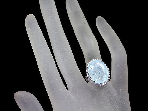 VLV10982SS【1円～】新品【RK宝石】超希少! 天然パライバトルマリン 超特大15.06ct! 極上ダイヤモンド 0.5ct Pt900 超高級リング ダイヤの画像6