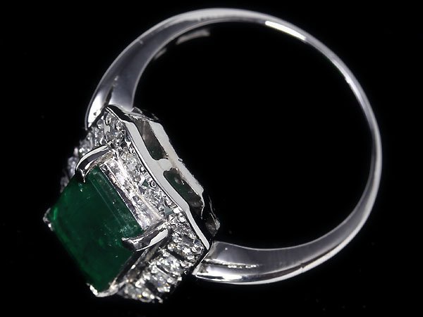 MV10964SS【1円～】新品仕上【RK宝石】≪Emerald≫ 濃厚カラー!! 上質エメラルド 大粒2.07ct!! 極上ダイヤモンド Pt900 高級リング ダイヤ_画像4