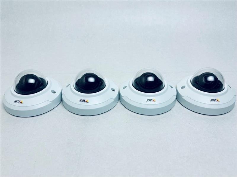 4台セット <中古Sランク 清掃済 美品>AXIS M3044-V 固定ドームネットワークカメラ 初期化 動確済 F/W:9.80.49 送料無料 領収書発行可