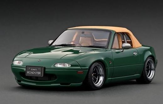 【未開封】 イグニッション 1/18 モデル マツダ ユーノス ロードスター NA VS ロールバー スポイラー ワタナベ アルミ 幌カバー ナルディ