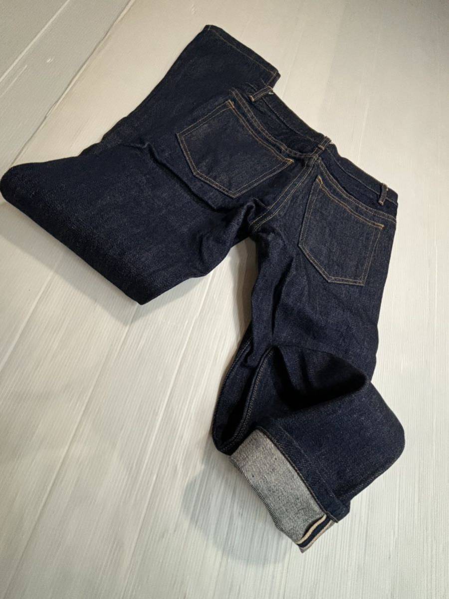 A.P.C. アーペーセー　濃紺デニム　petit STANDARD プチスタンダード　赤耳　ボタンフライ　ジーンズ　パンツ W25 約68cm インディゴブルー_画像10