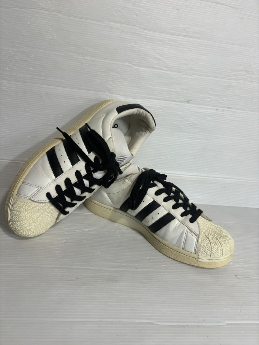 adidas アディダス　レザー　白×黒　SUPERSTAR スーパースター　ローカット　スニーカー　US 8 26cm ホワイト　シューズ_画像4