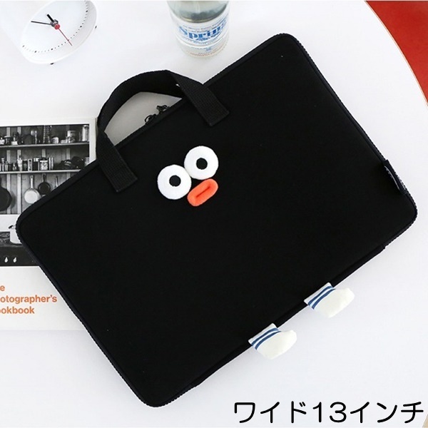 Brunch Brother Pompom ワイド 13インチ ノートパソコン iPad 保護 ポーチ ケース タブレットケース PC ROMANE ロマネ ブランチブラザー_画像2