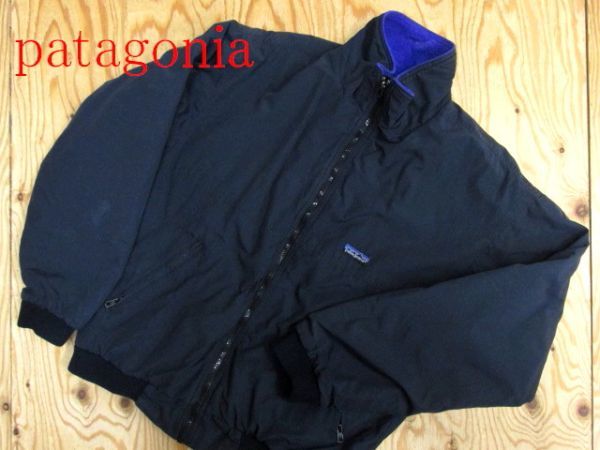 ★パタゴニア patagonia★80ｓヴィンテージ 三角タグ シェルドシンチラジャケット ブラック★R60204012A_画像1