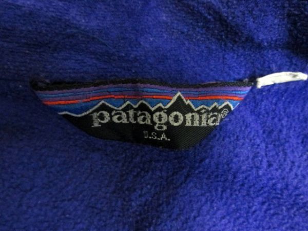 ★パタゴニア patagonia★80ｓヴィンテージ 三角タグ シェルドシンチラジャケット ブラック★R60204012A_画像5