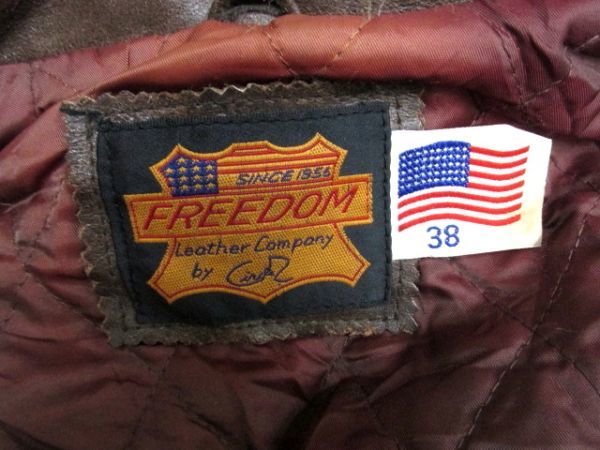 ★フリーダム FREEDOM★メンズ 牛革カウハイド レザーシングルライダースジャケット★R60211011A_画像5