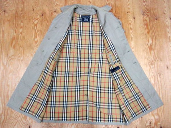 ★バーバリー Burberry★メンズ 裏ノバチェック ステンカラーコート ベージュ 88-160★R60225010B_画像4