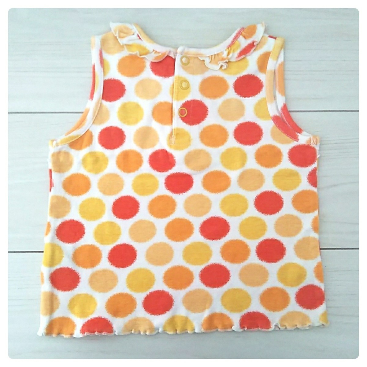  beautiful goods *hiromichi nakano* Nakano Hiromichi orange polka dot tank top 90* postage 185 jpy Kids child clothes girl 