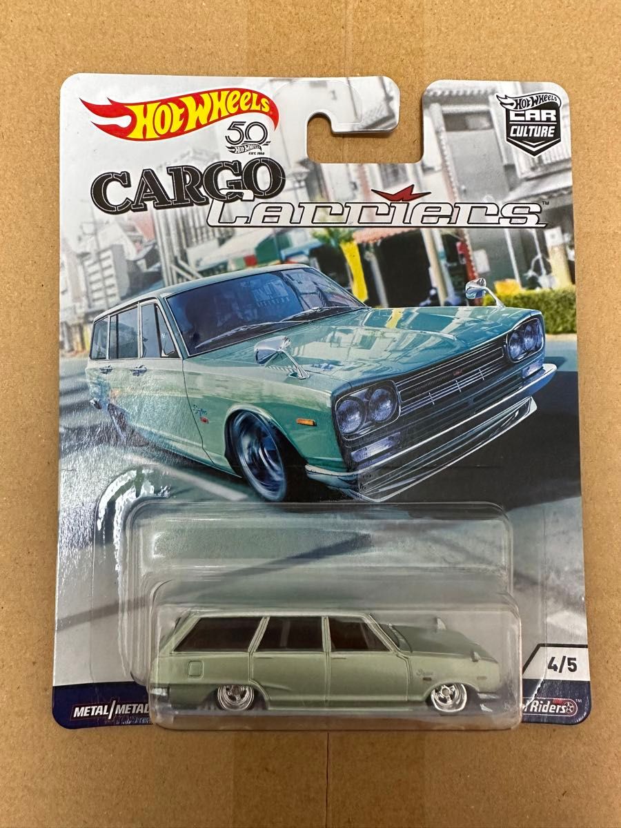 希少！US版 ホットウィール カーカルチャー カーゴキャリアーズ C10 スカイライン ワゴン バン hotwheels RLC