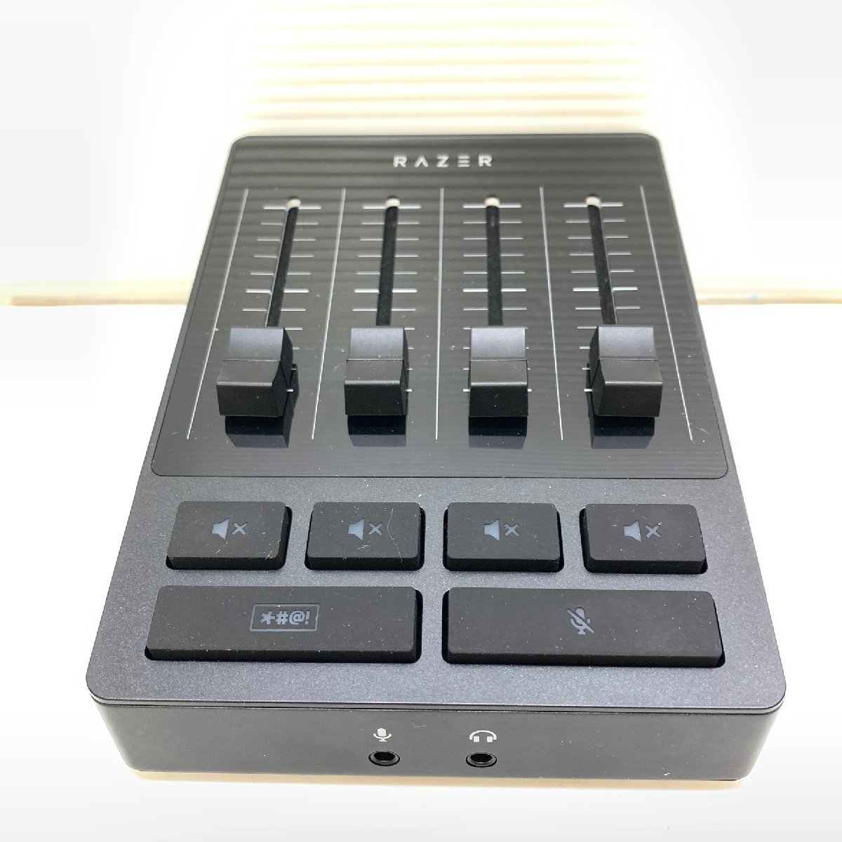 MIN【中古美品】 MSMK Razer Audio Mixer オーディオミキサー ミュートボタン付き ストリーミング配信 〈88-240213-YF-2-MIN〉_画像4