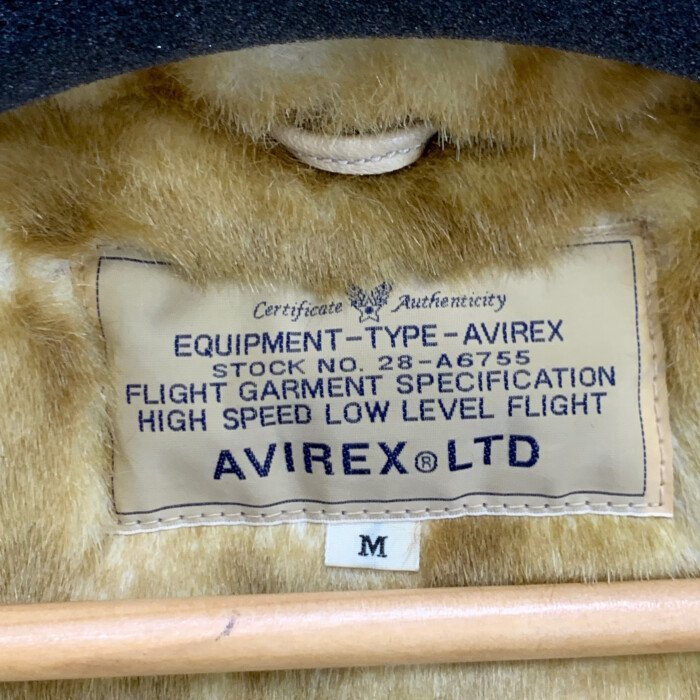 FUZ 【中古美品】 AVIREX アヴィレックス B-3 TYPE フライトジャケット サイズ：M レディース ファー付き〈174-240202-nm-13-FUZ〉の画像5