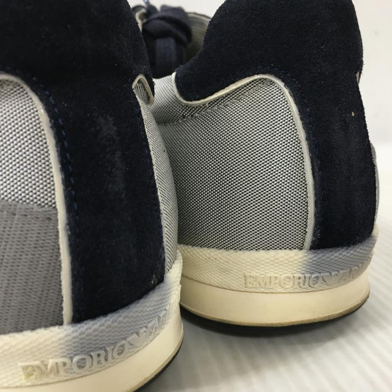 TEI 【中古品】 EMPORIO ARMANI スニーカー エンポリオアルマーニ サイズ 7 1/2 ネイビー 靴 〈162-240227-MA-1-TEI〉_画像7