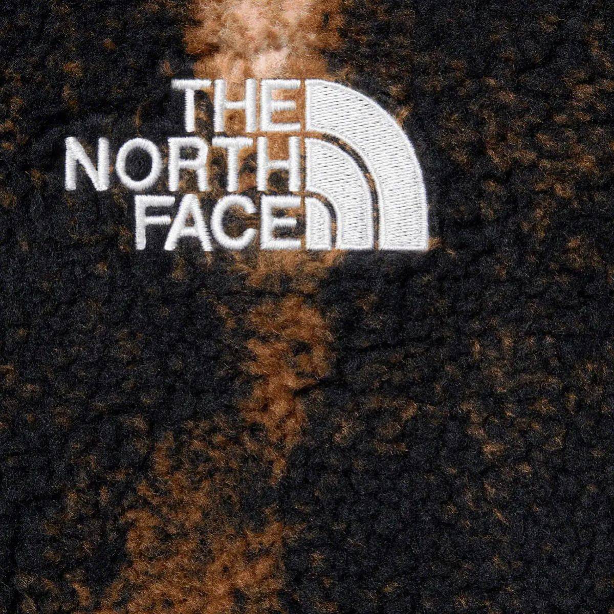 Supreme The North Face Bleached Denim Print Fleece Jacket Supreme The North Face Bleached Denim Print Fleece Jacket