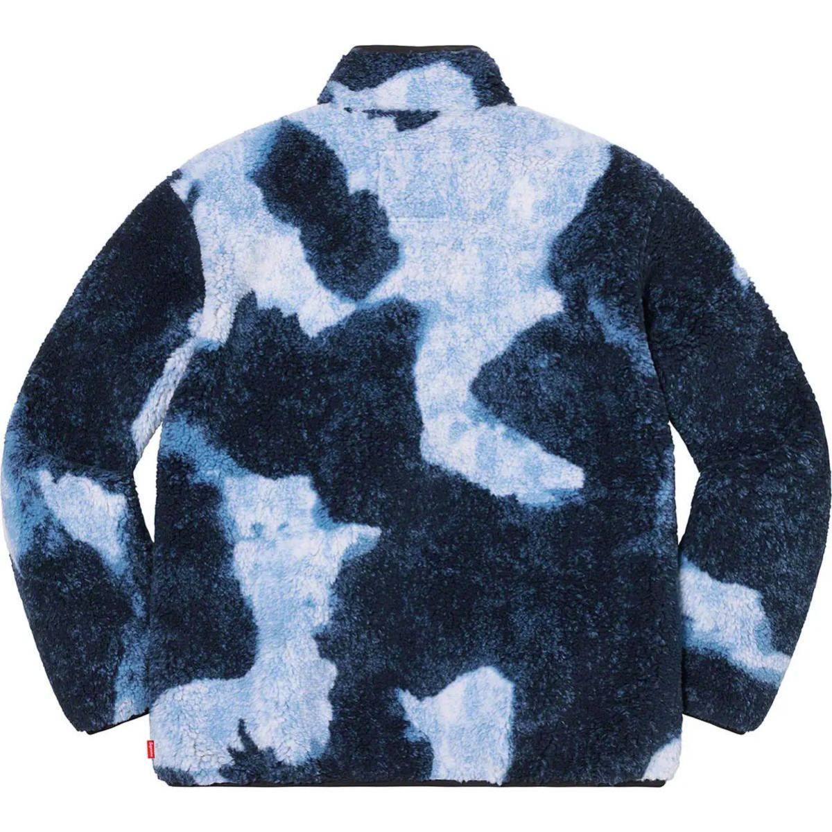 Supreme NorthFace Bleached Denim Print Fleece Jacket Supreme NorthFace Bleached Denim Print Fleece Jacket