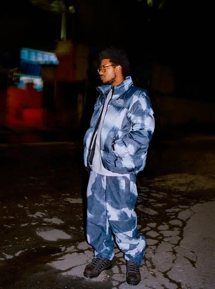 Supreme The North Face Bleached Denim Print Nuptse Jacket Supreme The North Face Bleached Denim Print Nuptse Jacket
