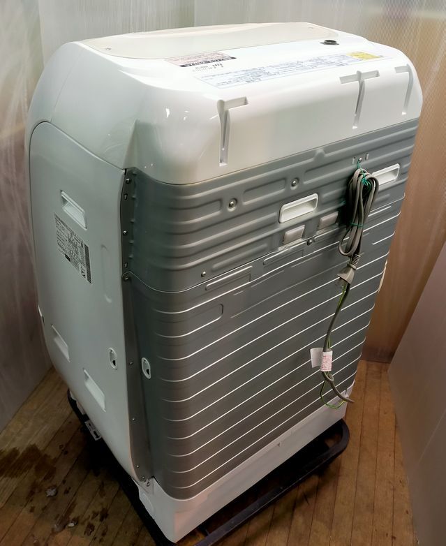 【NY596】HITACHI 日立 ドラム式洗濯機 BD-V3700L ビッグドラム 左開き 2015年製 容量9kg 乾燥機付き 風アイロン _画像7