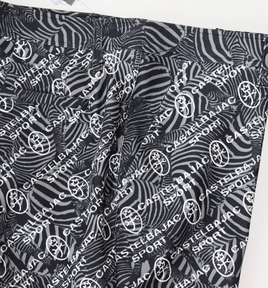 26,400 иен с биркой [ Castelbajac SPORT] Zebra & дом . Logo общий рисунок Golf брюки 50(LL) v4447-1948