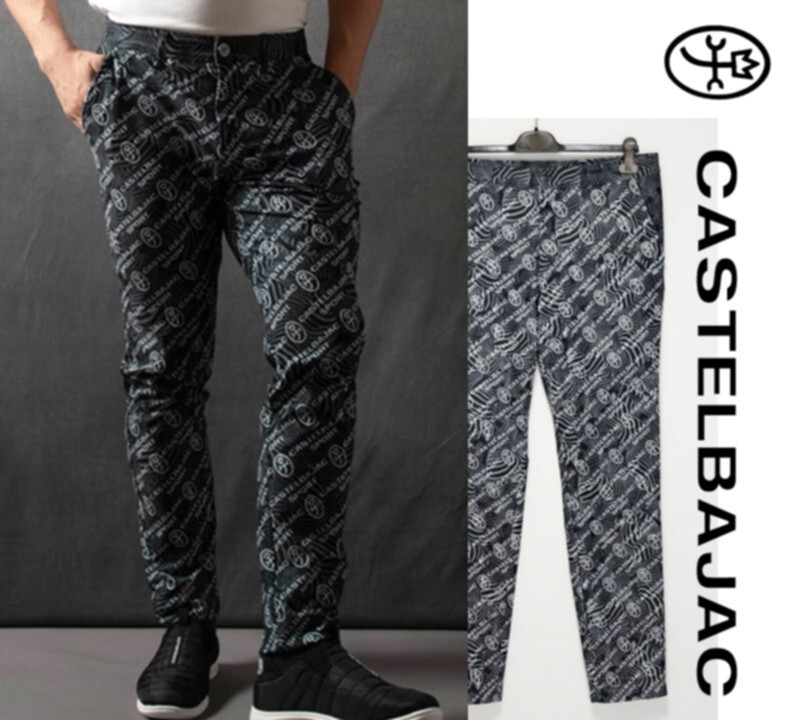 26,400 иен с биркой [ Castelbajac SPORT] Zebra & дом . Logo общий рисунок Golf брюки 50(LL) v4447-1948