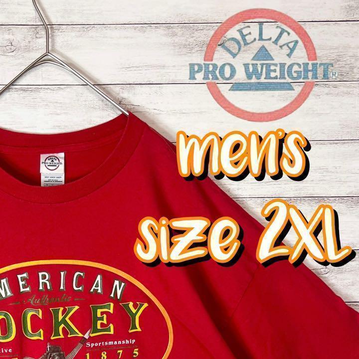 【US古着　送料無料】delta pro weight Tシャツ サイズ2XL