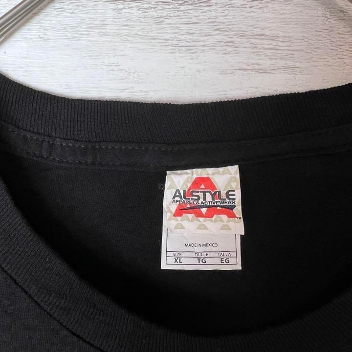 【US古着　送料無料】alstyle デザインTシャツ サイズXL ブラック