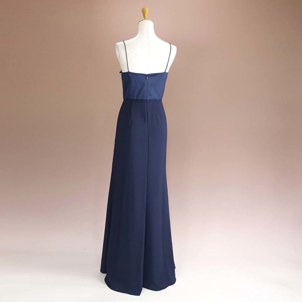  new goods a doria napaperu8/13 number navy blue long dress party dress wedding two next .... presentation musical performance . formal stage costume shining 41K1003