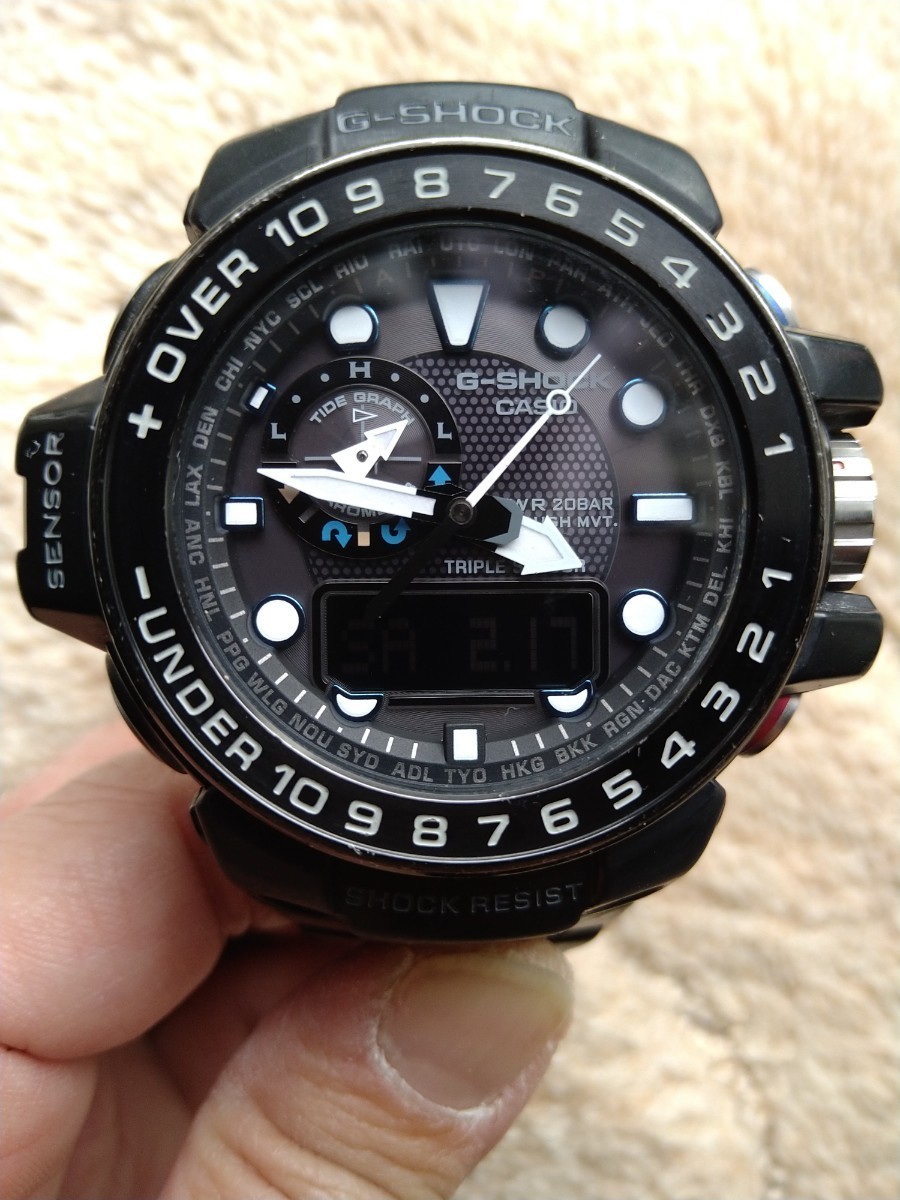 腕時計 カシオ CASIO Gショック G-SHOCK タフソーラー 電波ソーラー ガルフマスター GULFMASTER GWN-1000_画像1