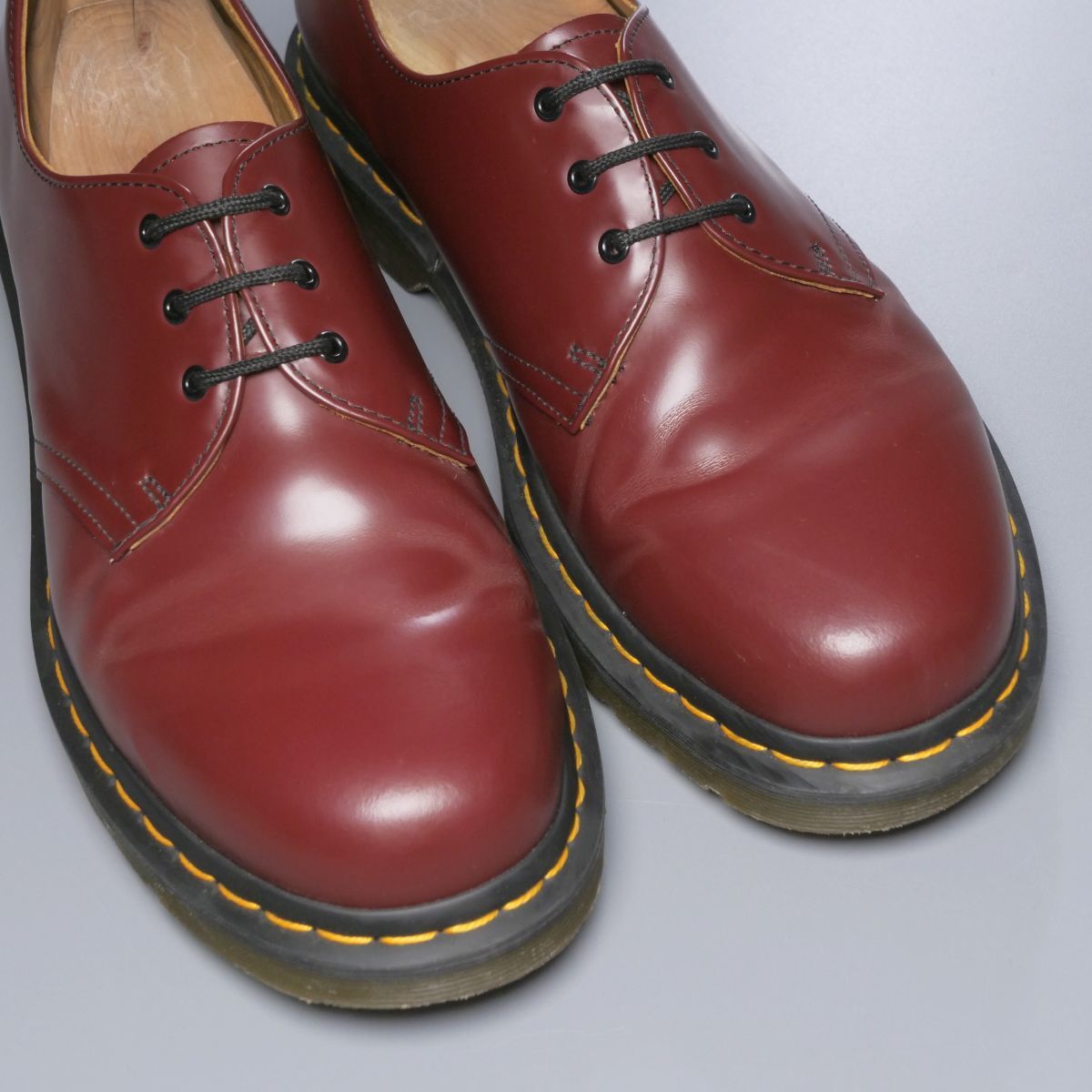 GP2189//定価￥25,300-*ドクターマーチン/Dr.Martens*1461/UK9/プレーントゥ/3ホールシューズ/レザーシューズ/革靴/チェリーレッド_画像5