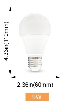 送料無料 2個セット 9W LED電球C レーダー検知 人感センサー(点灯中の再検知はせずに一旦消灯) AC100-130V E26/27_画像3