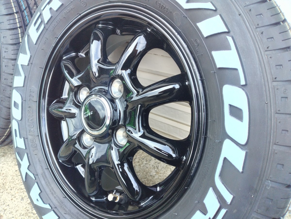 ★展示品★VITOUR MAX POWER RWL 165/70R12 ホワイトレター ヴィツァー マックスパワー１２インチ×4.00B　軽トラ・軽バン・軽車両_画像5