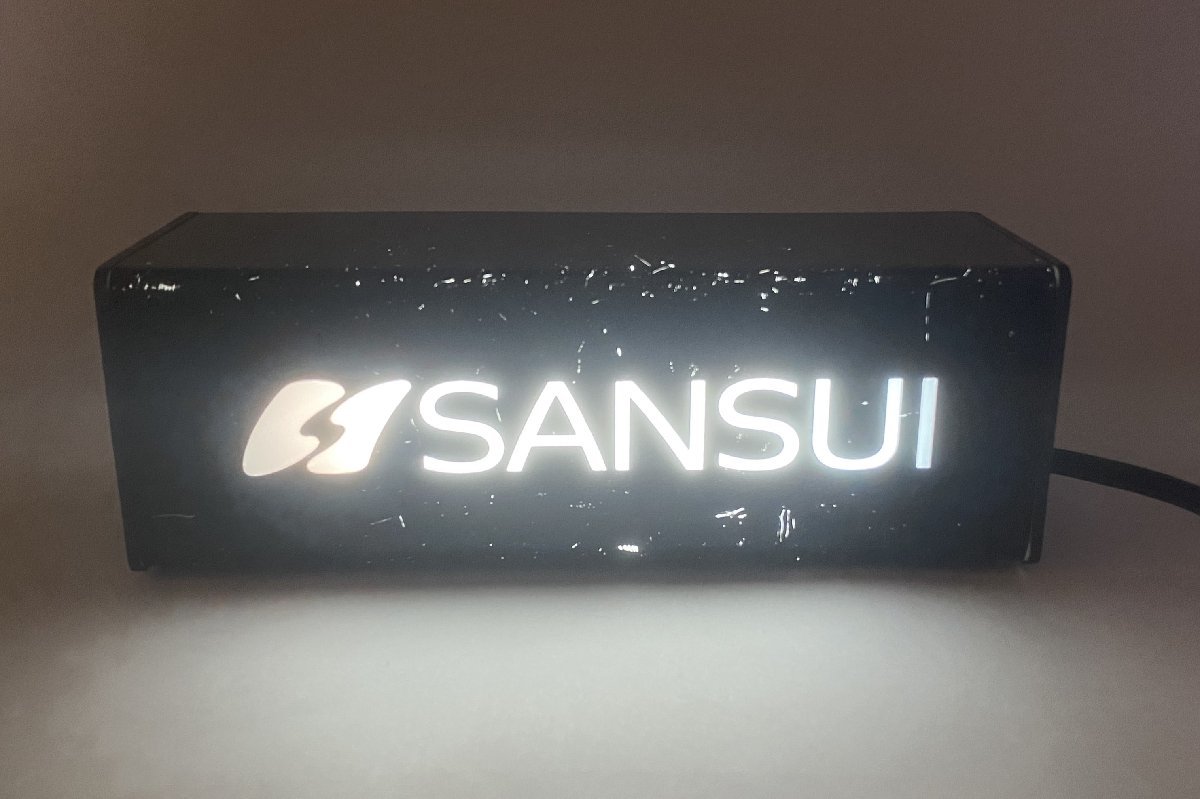 [TE0780] SANSUI(サンスイ) 電飾ディスプレイ 看板 店舗ディスプレイ 動作品 中古 小型 ①_画像1