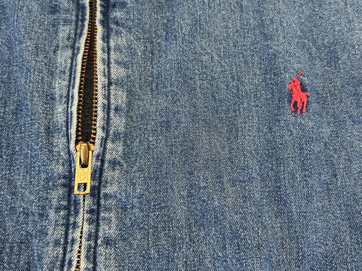 USA製80s Polo Ralph Lauren Denim Jacket ポロラルフローレン デニム スイングトップ ジャケット Vintage ヴィンテージ 90s アメリカ製_画像6