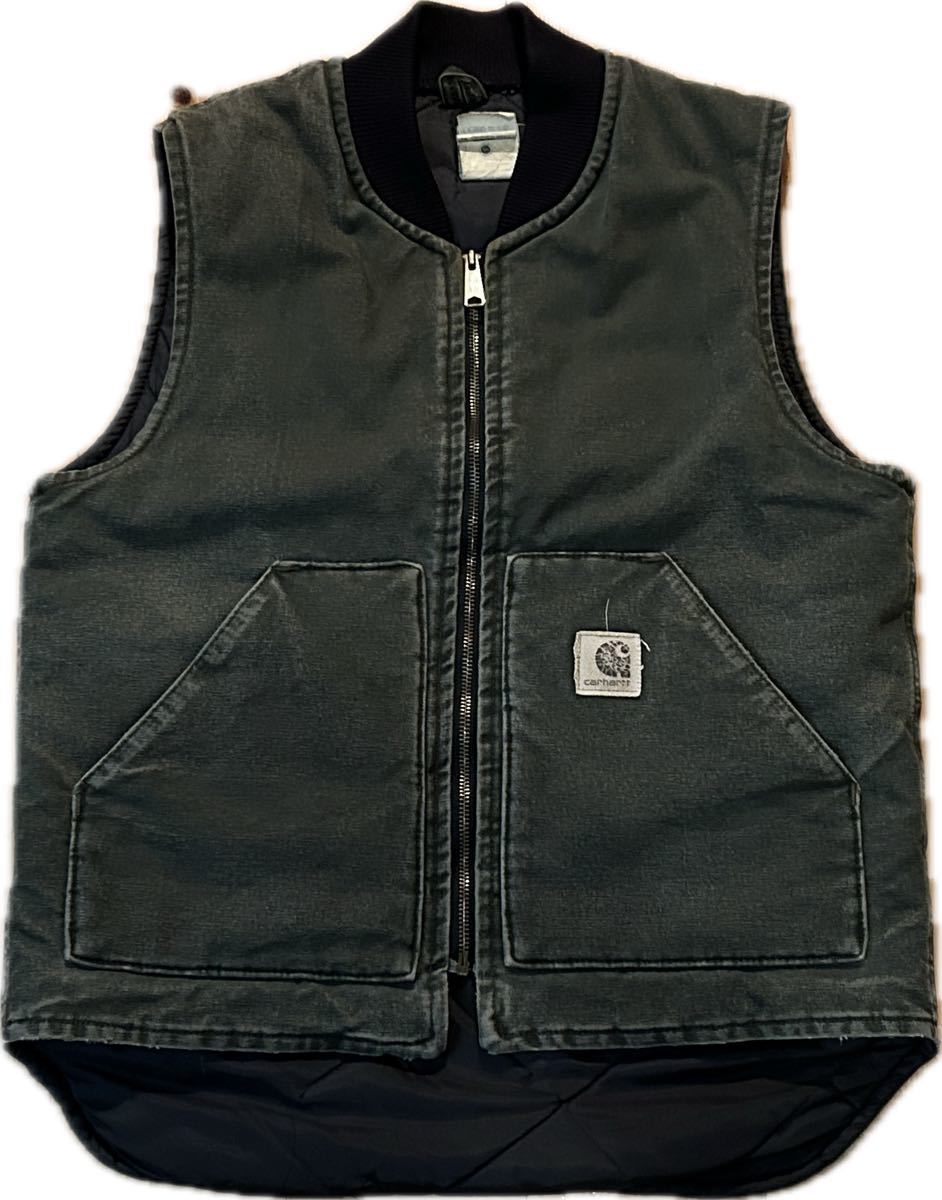 MOS USA製 00s Carhartt V02 Arctic Quilt Liner Duck Vest カーハート ダック ベスト モスグリーン 緑Vintage ヴィンテージ アメリカ古着