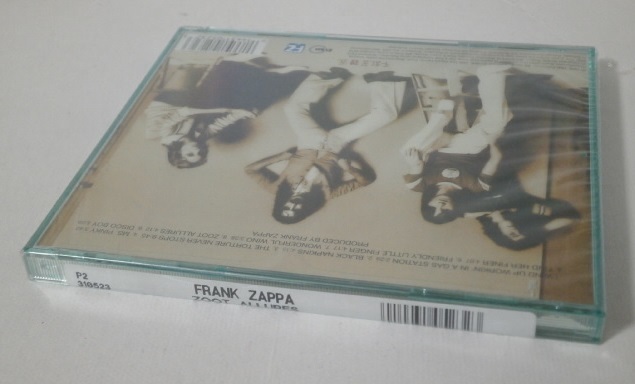 新品未開封CD FRANK ZAPPA ZOOT ALLURES RYKO純正ケース 輸入盤 フランク・ザッパ ズート・アリュアーズ 1976年作の画像2