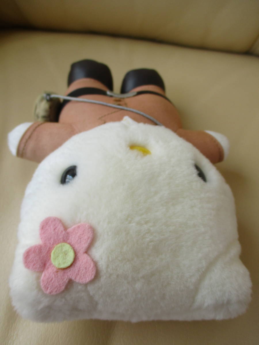 ■【 キティちゃん★探偵/水筒】マスコット ぬいぐるみ お人形 Kitty 1998 SANRIO/EIKOH 非売品の画像6