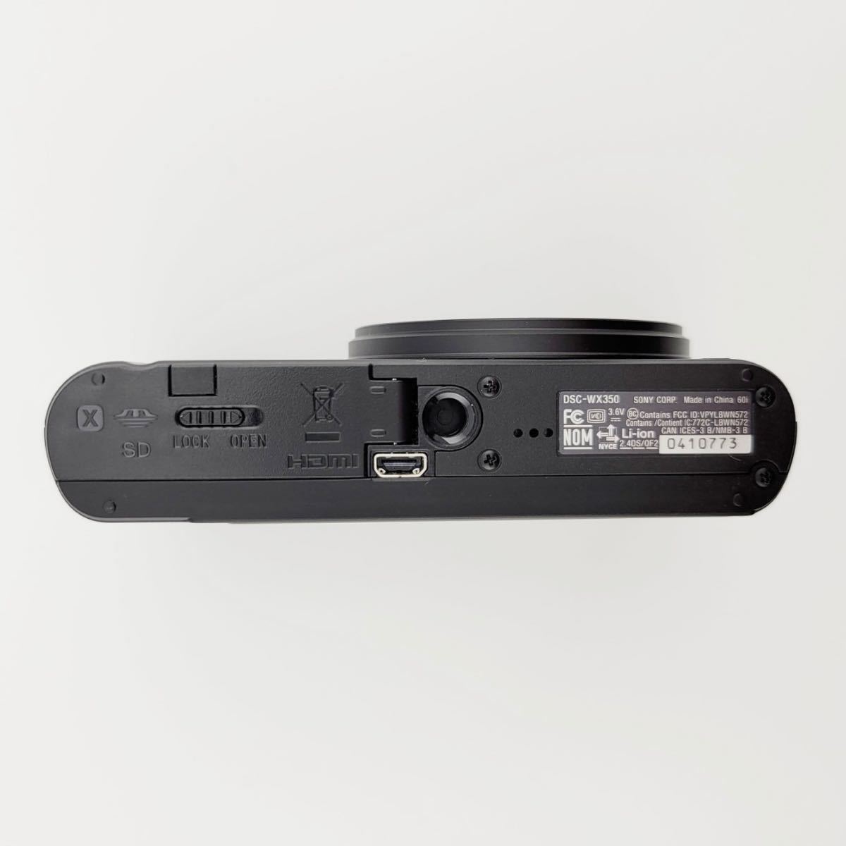 未使用同様　SONY ソニー デジタルカメラ サイバーショット Cyber-shot WX350 光学20倍 ブラック DSC-WX350-B コンパクトデジタルカメラ_画像7
