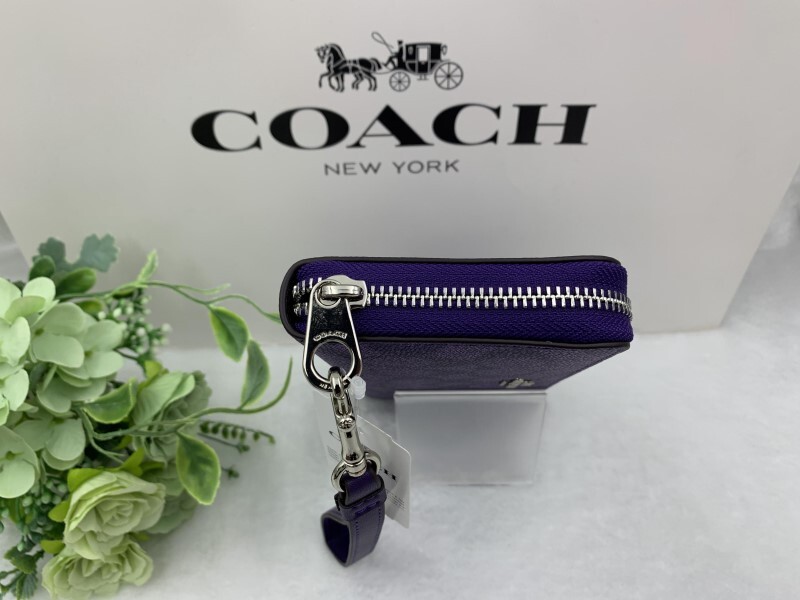 コーチ COACH 長財布 財布 パープル レディース プレゼント 贈り物 ギフト シグネチャー ロング ジップ 新品 未使用 ブランド C4452 C158_画像6