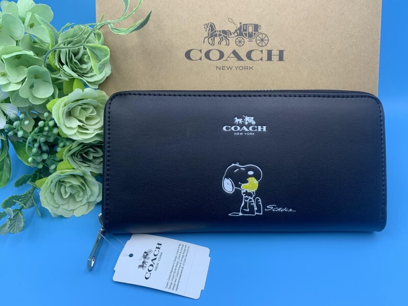 コーチ COACH 長財布 財布 ブラック黒 ウォレット プレゼント ロング