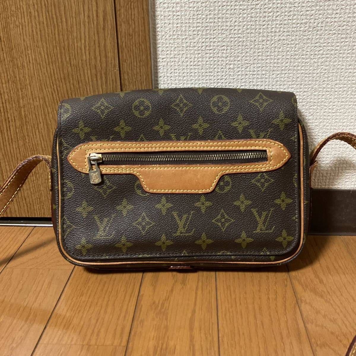 LOUIS VUITTON ルイヴィトン モノグラム サンジェルマン M51210 ショルダーバッグ ブラウン_画像1