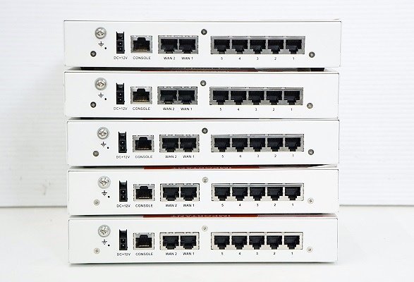 Fortinet/フォーティーネット ファイアウォール Fortigate-50E ライセンス有効期限不明 5台セット▲FG-50E 中古▲送料無料_小キズ・キズあり。