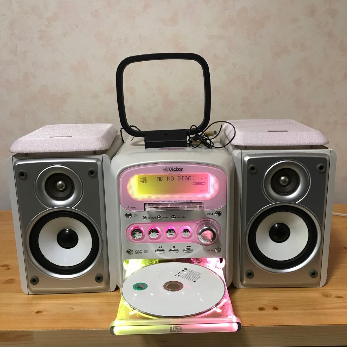 Victor MD・CDコンポ UX-QX1-P トルマリンピンク|Yahoo!フリマ Victor MD・CDコンポ UX-QX1-P トルマリンピンク|Yahoo!フリマ
