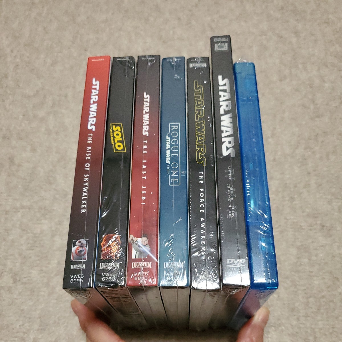 洋画　Blu-ray　STARWARS　スター・ウォーズ　エピソードⅠ~Ⅲ +Ⅶ~Ⅸ+ ローグ・ワン + ハン・ソロ難有　※Ⅳ~ⅥはDVD　セット　新品未開封_画像5