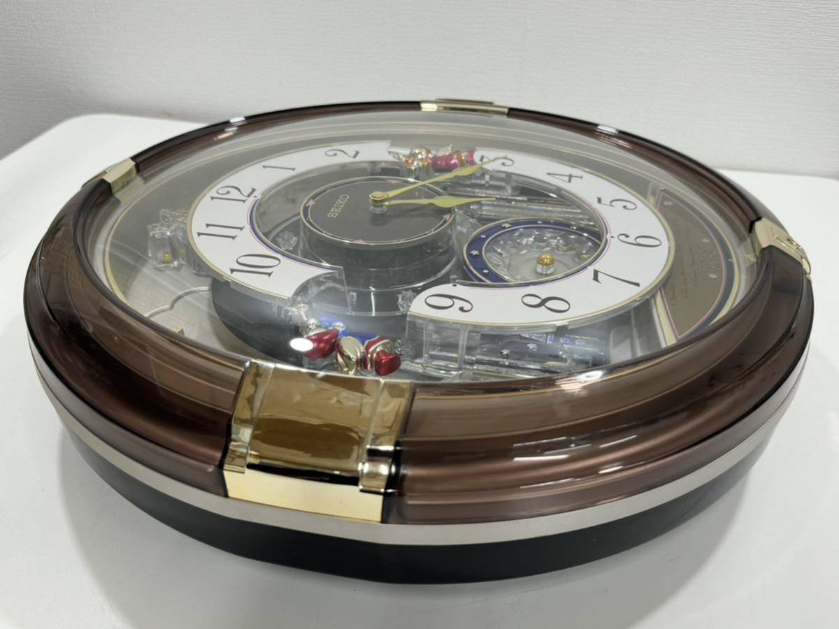 【K】SEIKO 掛け時計 からくり時計 オルゴール RE 549 G メロディー 壁掛け時計 【K】0203-012(12)_画像4