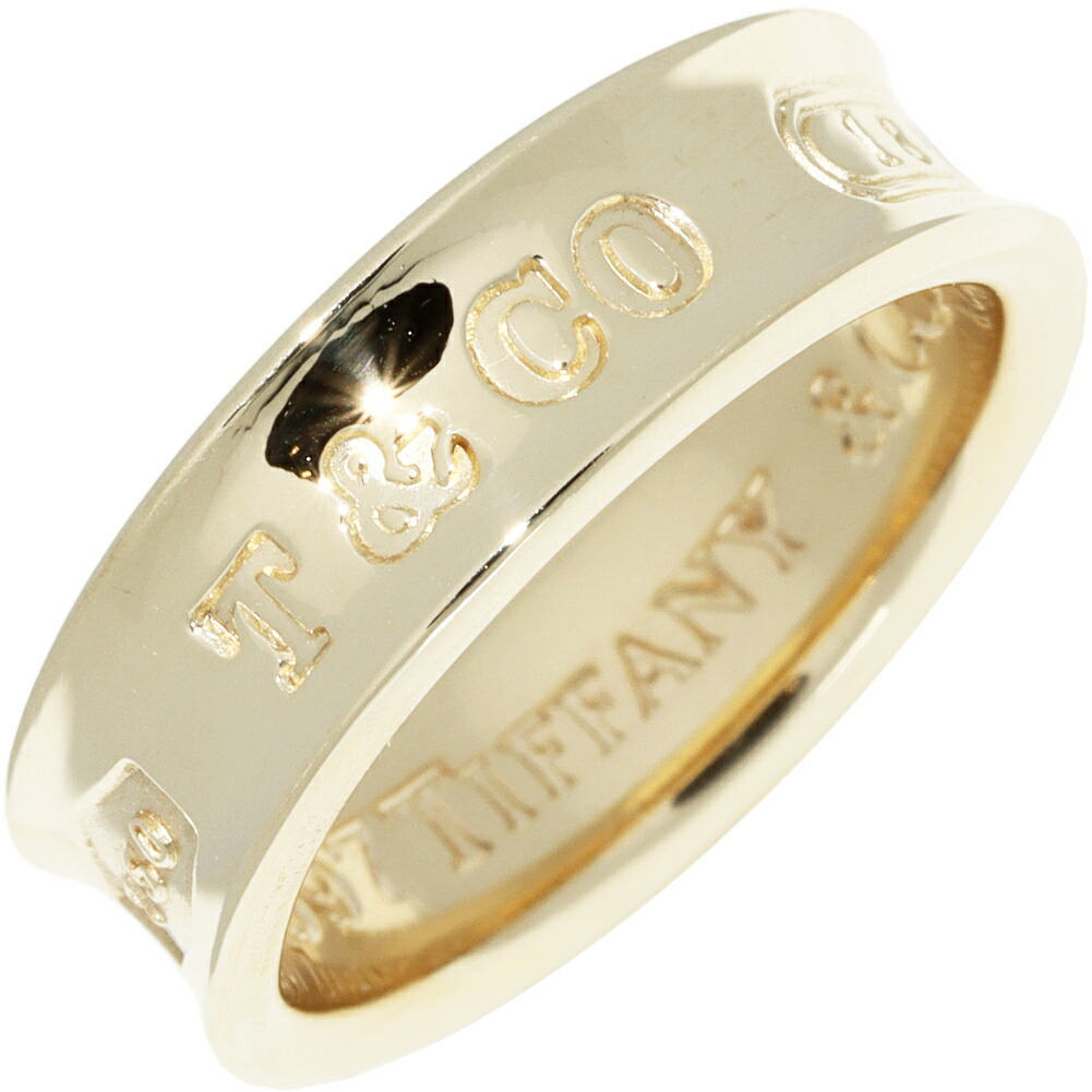 Tiffany Ring K18yg 1837 ширина кольца 6 мм_