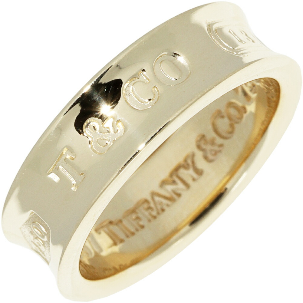 Tiffany Ring K18yg 1837 ширина кольца 6 мм_