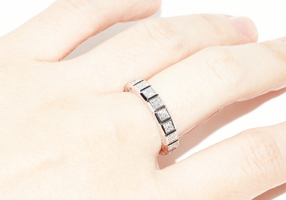  Chopard кольцо K18WG diamond 76P лёд Cube кольцо полный diamond 82/6815_