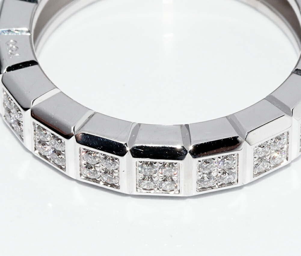  Chopard кольцо K18WG diamond 76P лёд Cube кольцо полный diamond 82/6815_