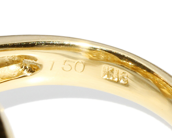 指輪(リング) K18YG ダイヤ1.50ct リボン__画像4