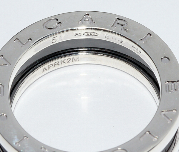 ブルガリ 指輪 SV ブラックセラミック セーブザチルドレンリング B.zero1 ビーゼロワンリング AN855770__画像4